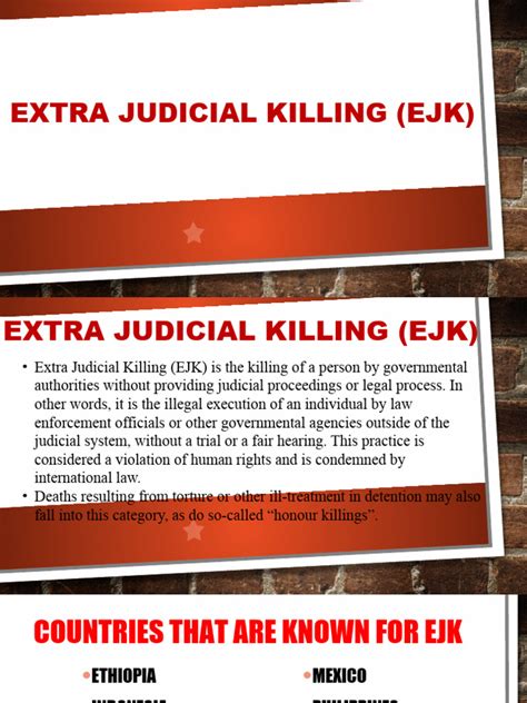 ejk meaning|Extrajudicial killing .